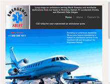 Tablet Screenshot of emergencyairlift.com